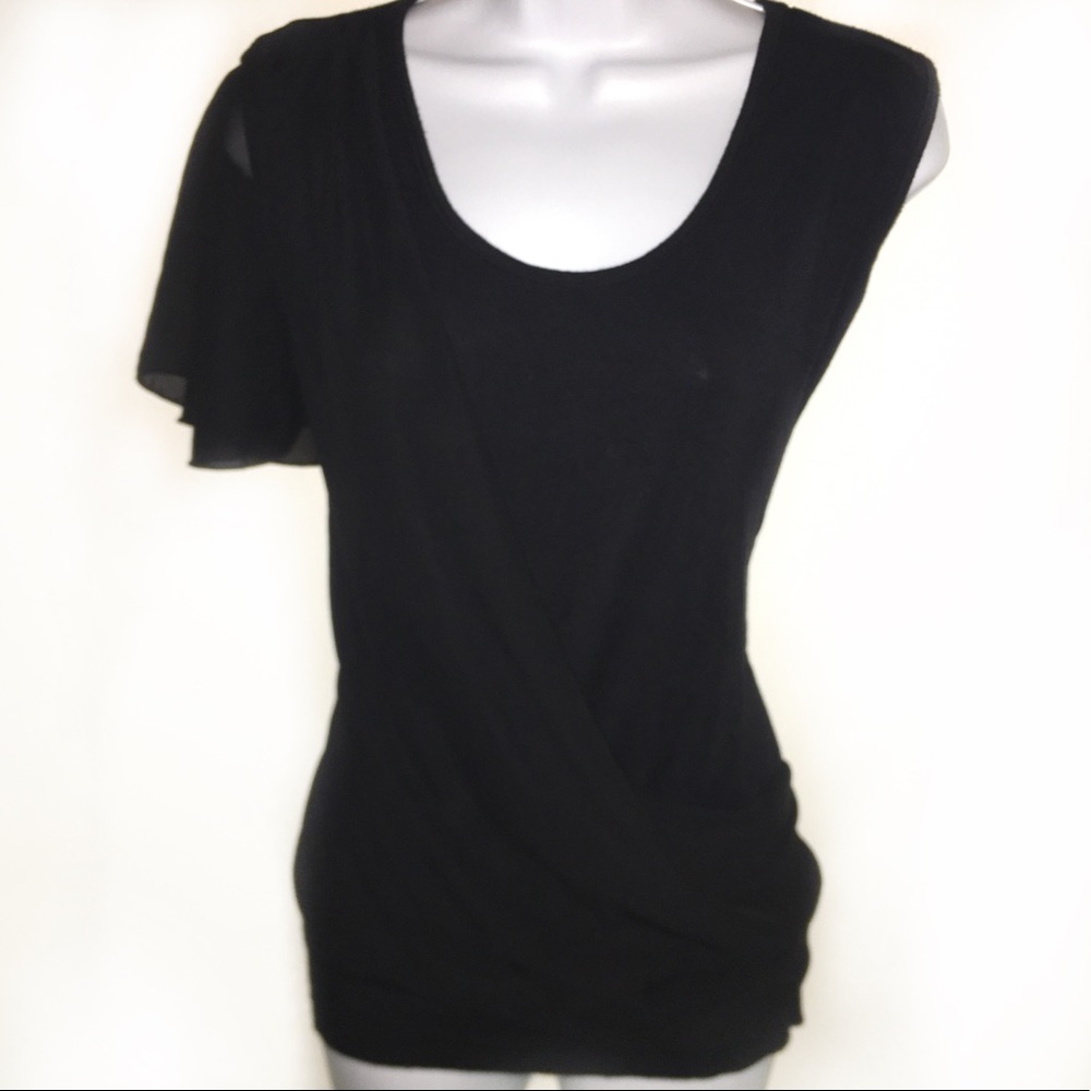 Ashley Stewart Asymmetrical sleeve top - Picture 1 of 1